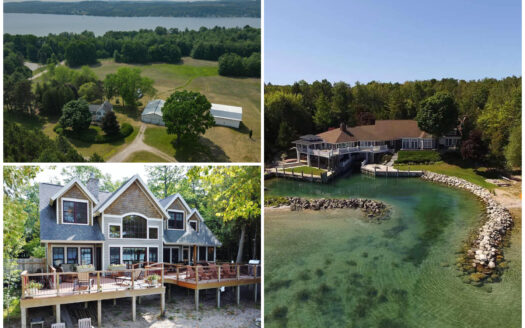 Leelanau luxury real estate collage