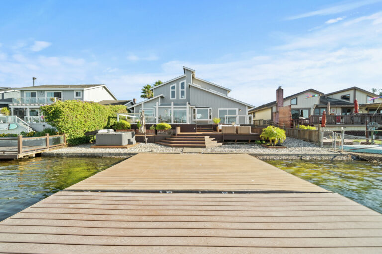 Can you guess how much this waterfront home with a private dock in Marin County went for?