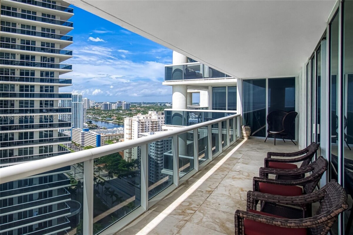 Condominium For Sale in HALLANDALE BEACH BEACH CLUB TOWER III CONDO 1 magnificent condo with breathtaking ocean view interior balcony 2